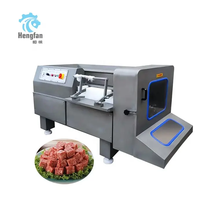 Automatic beef cube cutting machine frozen pork meat dicer machine chicken breast dicer