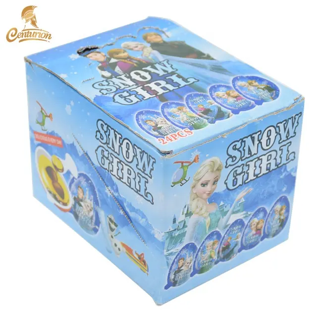 wholesale cartoon snow queen design surprise chocolate toy egg