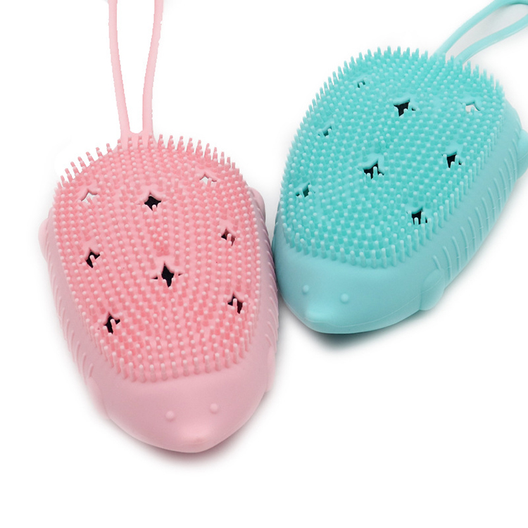 Factory supply Best Selling Non-Sticking sponge baby bath brushes silicone bath brush