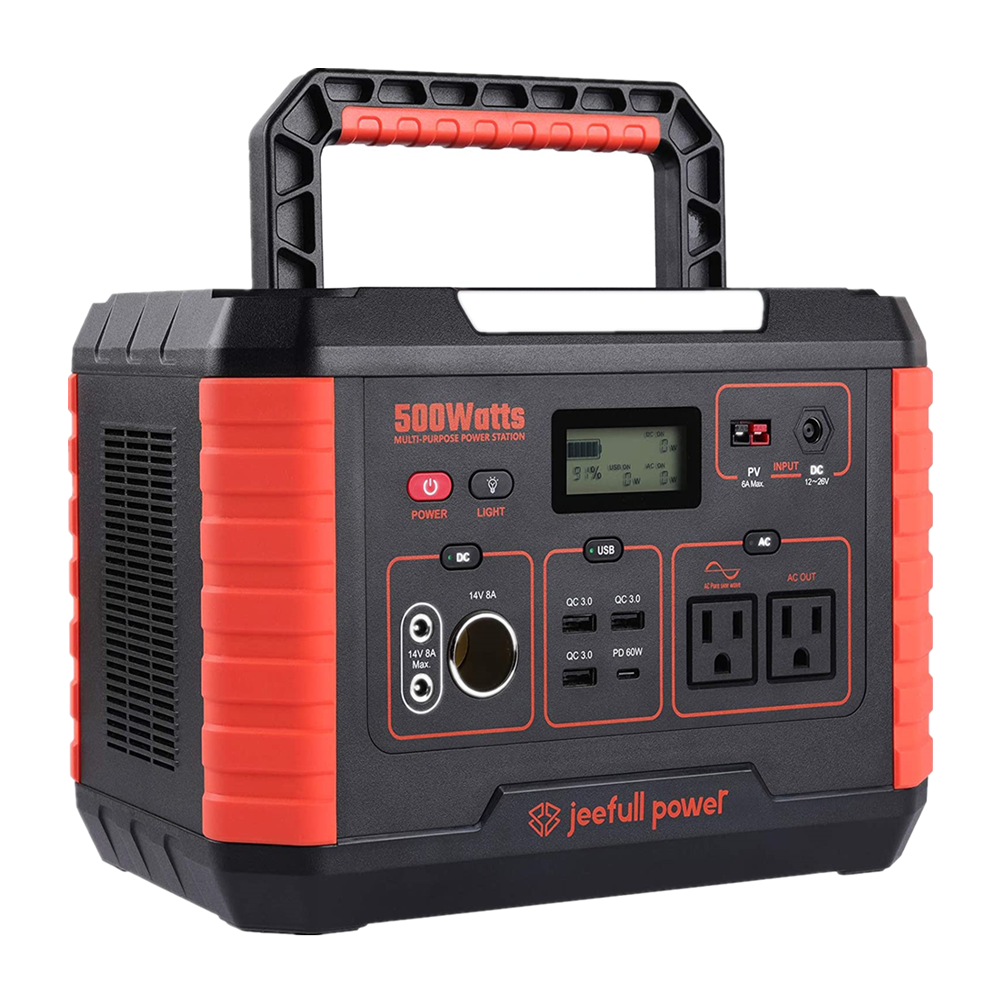 Outdoors 500W Portable Power Bank Generator Portable Back Up Power Station