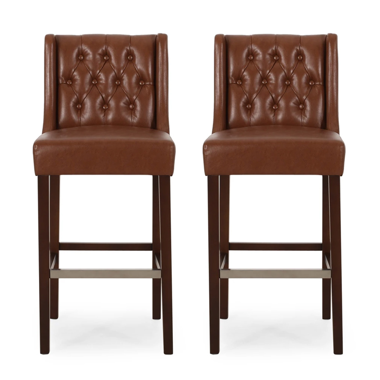 Мебель Wingback, барный стул, склад в США, высокое качество, уникальный дизайн, искусственная кожа, коммерческая мебель, внутренняя мебель