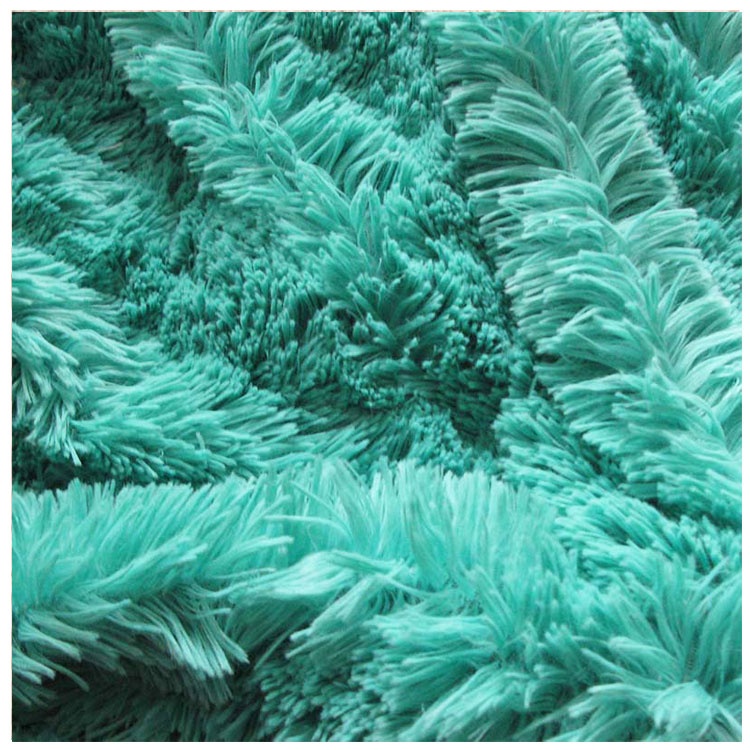 customized long pile polyboa fur fabric for home textile high pile plush fabric faux fur