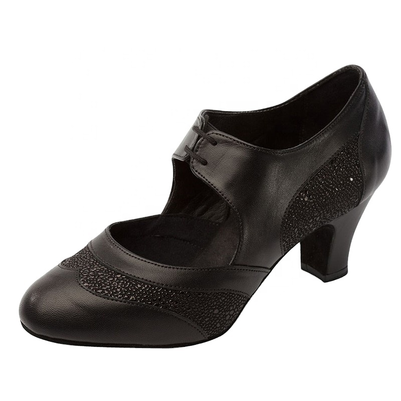 Wholesale Women Black Suede LATIN Ballroom Salsa Tango Dance Shoes