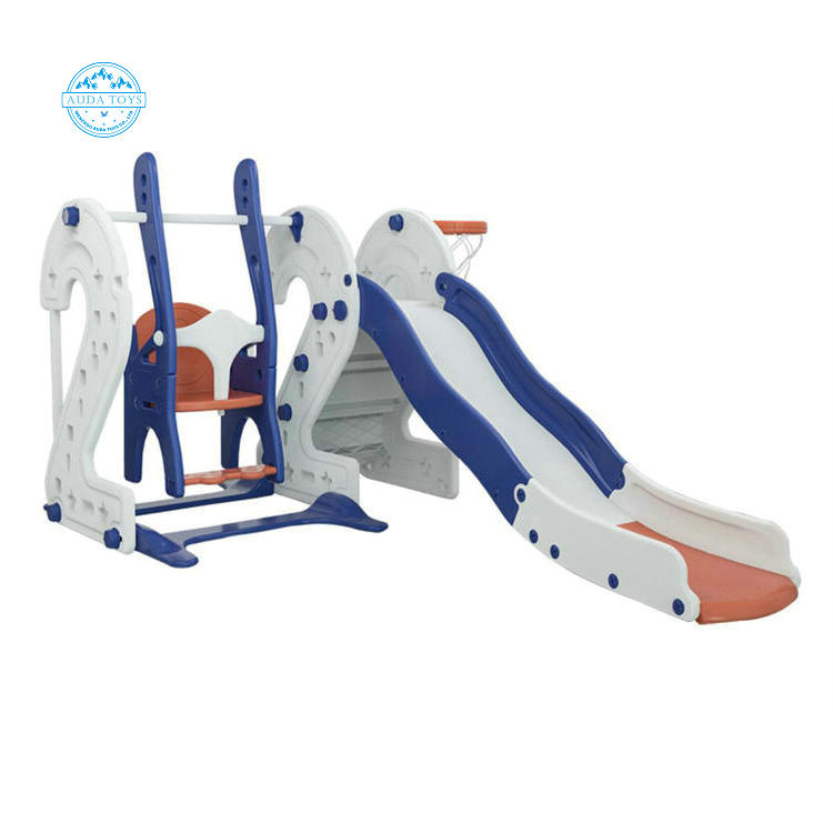A01201 Amazon And Lazada Hot Selling 3 In 1 New Indoor Kids Plastic Swing And Slide Set For Children