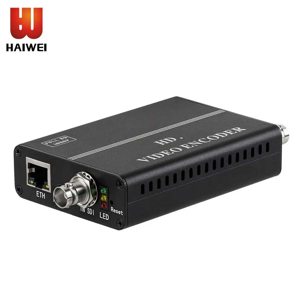 Haiwei H8114 H.264 Video SDI to IP Encoder with SDI output  RTMPS SRT UDP Encoder for IPTV Live Streaming Video conference