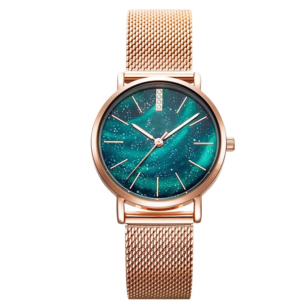 Rose Gold Plating Fossill Watch OEM Factory With Low Moq Custom Wrist women small Minimalist Quartz Watch