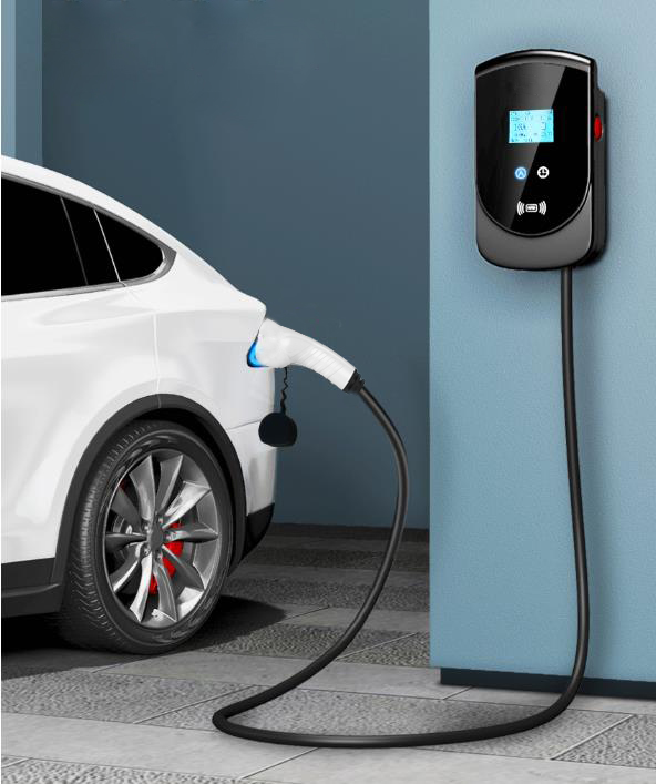 Новый дизайн EV зарядная станция 22 кВт NFC EV wallbox настенное зарядное устройство для электромобилей