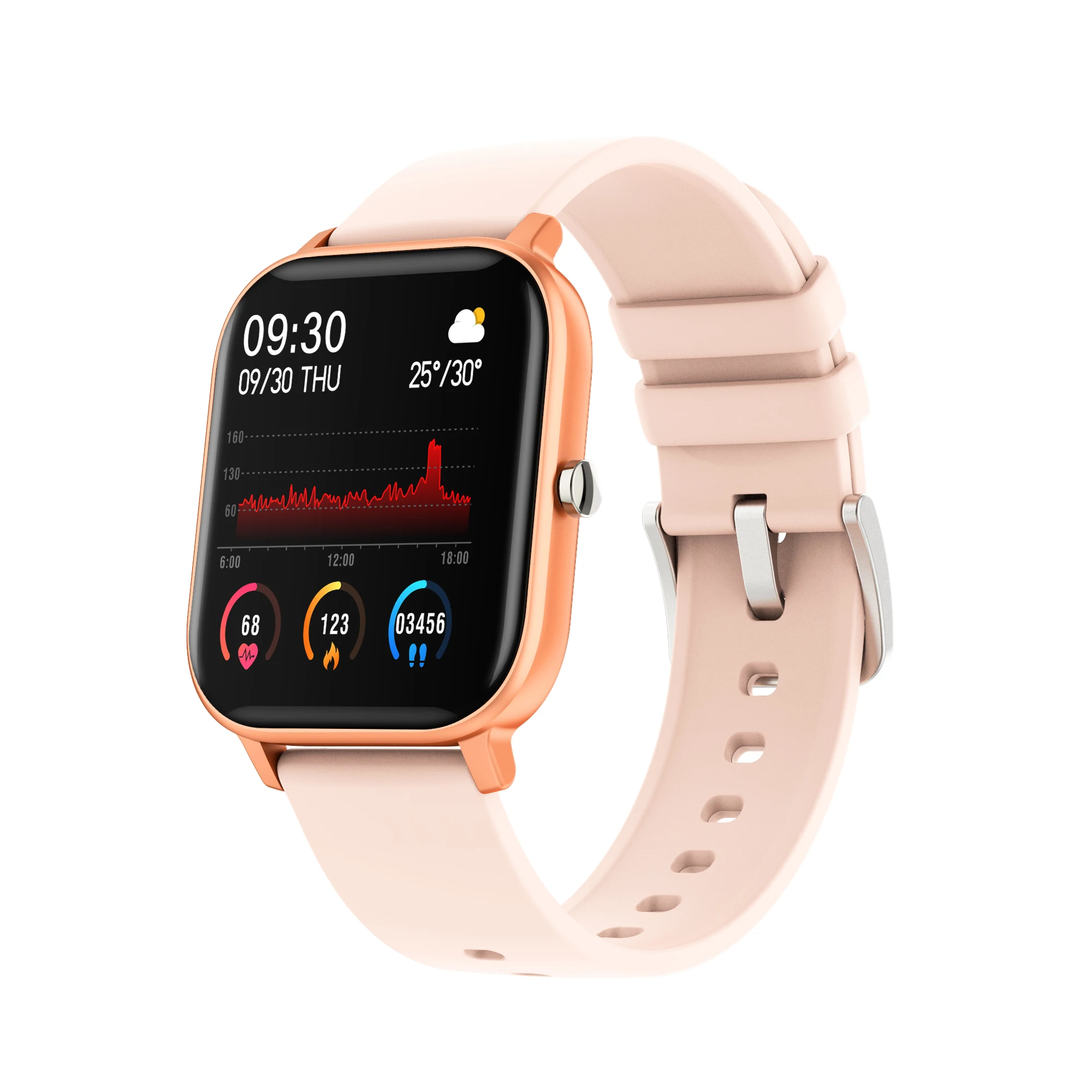 Оригинальные Смарт-часы Morefit P8, 1,4 дюйма, для мужчин, полностью сенсорный фитнес-трекер, водонепроницаемый монитор сердечного ритма, для сна, для женщин, GTS, умные часы