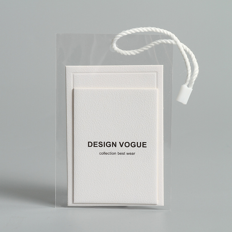 Cheap Custom Design Printing Name Logo Paper Garment Hangtag Labels embossed product hang tags