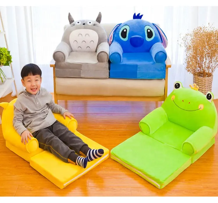 Amazon New Foldable Children Small Sofa Cartoon Multi-function Baby Seat Kindergarten Sofa Stool Kids Sofa Chair