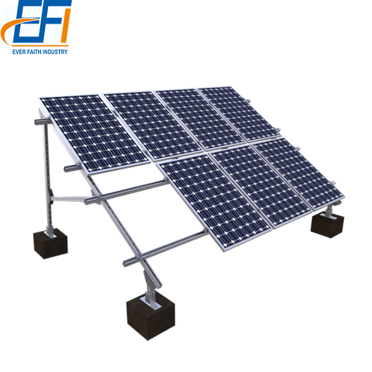 Монтажные кронштейны солнечных батарей pv Монтажный кронштейн балласт кронштейн структура системы для солнечной панели