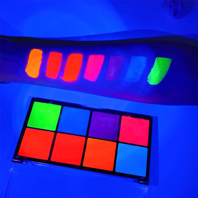 Women Face Paint Private Label UV Glow Neon Water Active Sexy Nude Female Body Painting