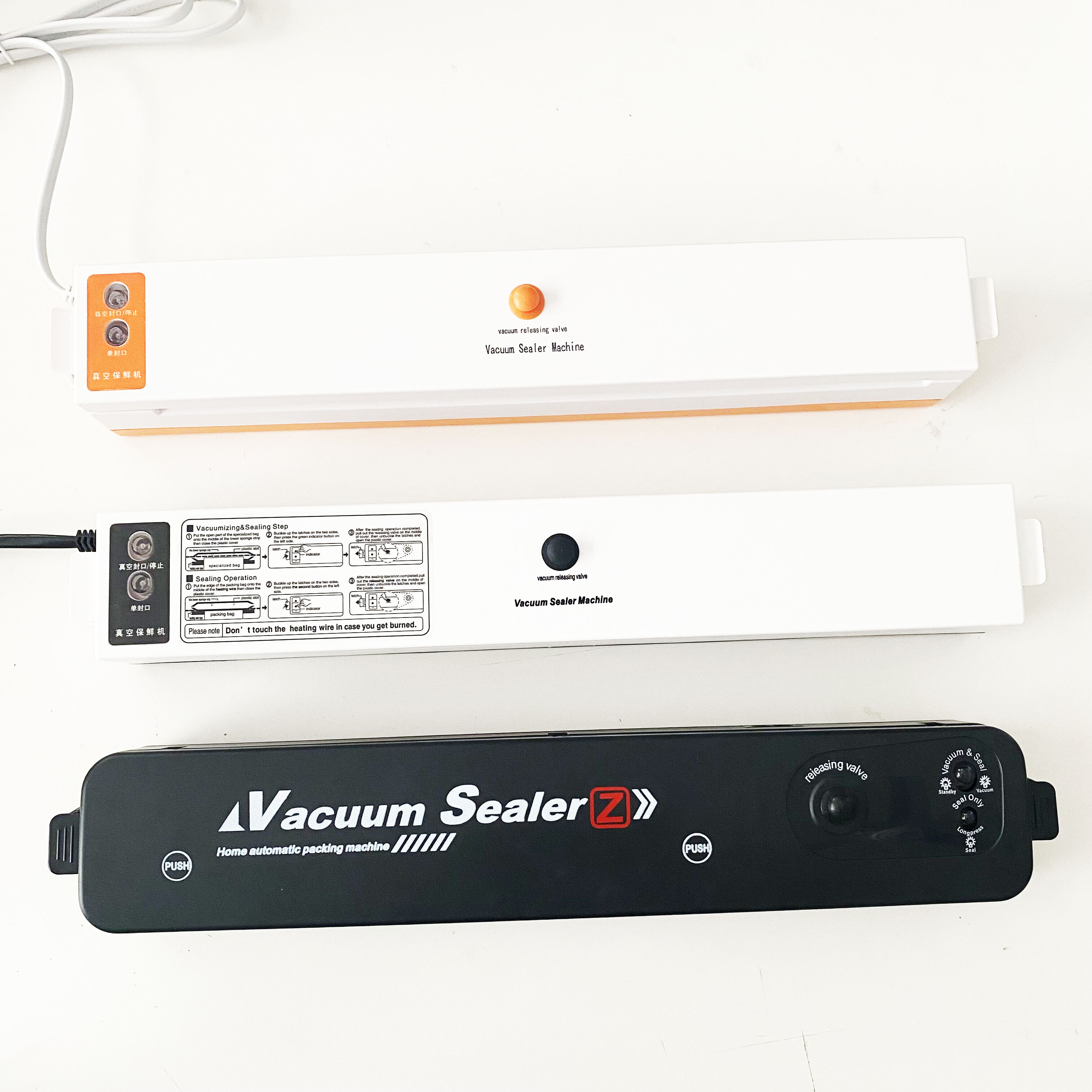 Home Use Food Saver Handheld Kitchen Cooking Multi Function Automatic Vacuum Food Sealers