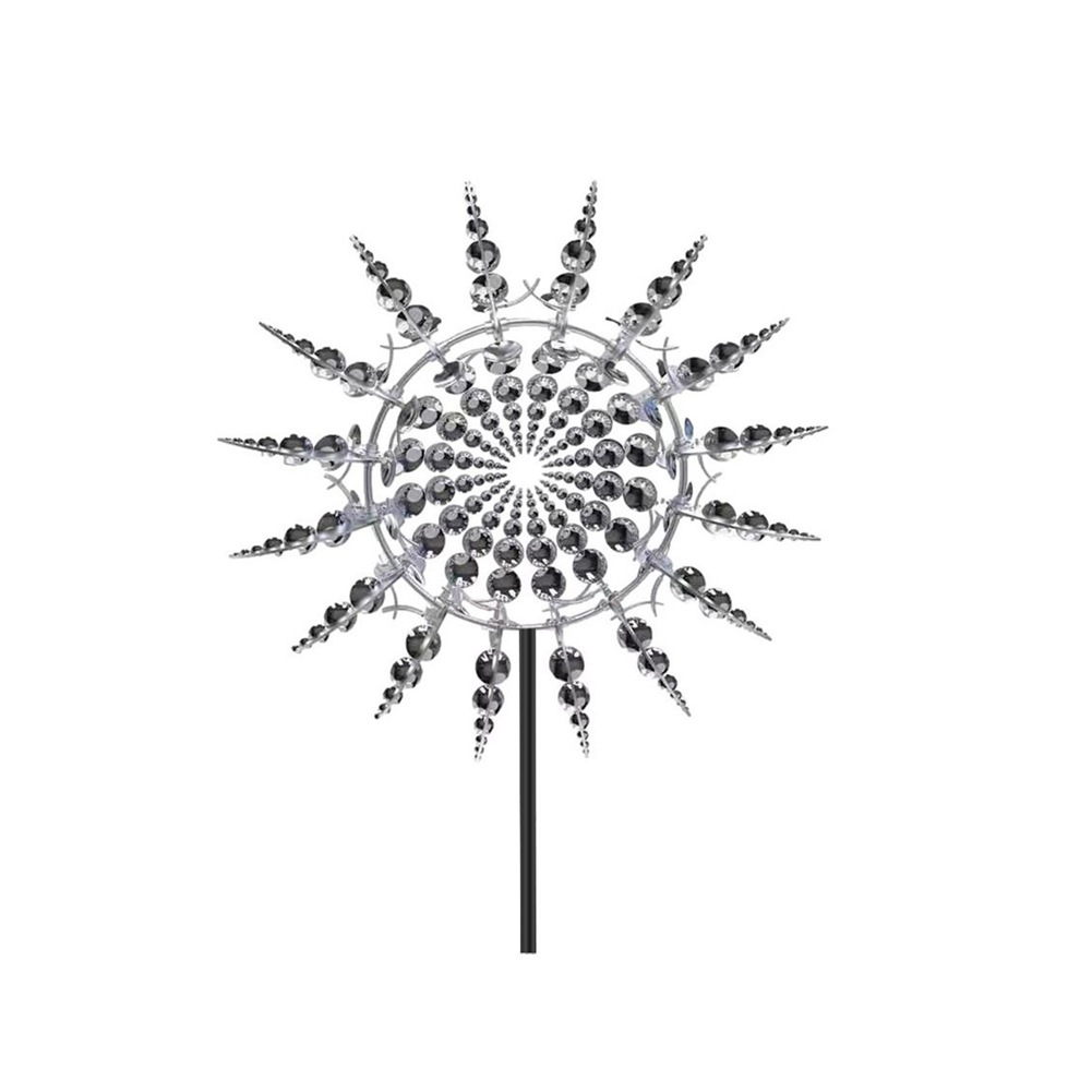 New Design Stainless Steel Easy To Assemble Garden Decoration Magical Metal Windmill