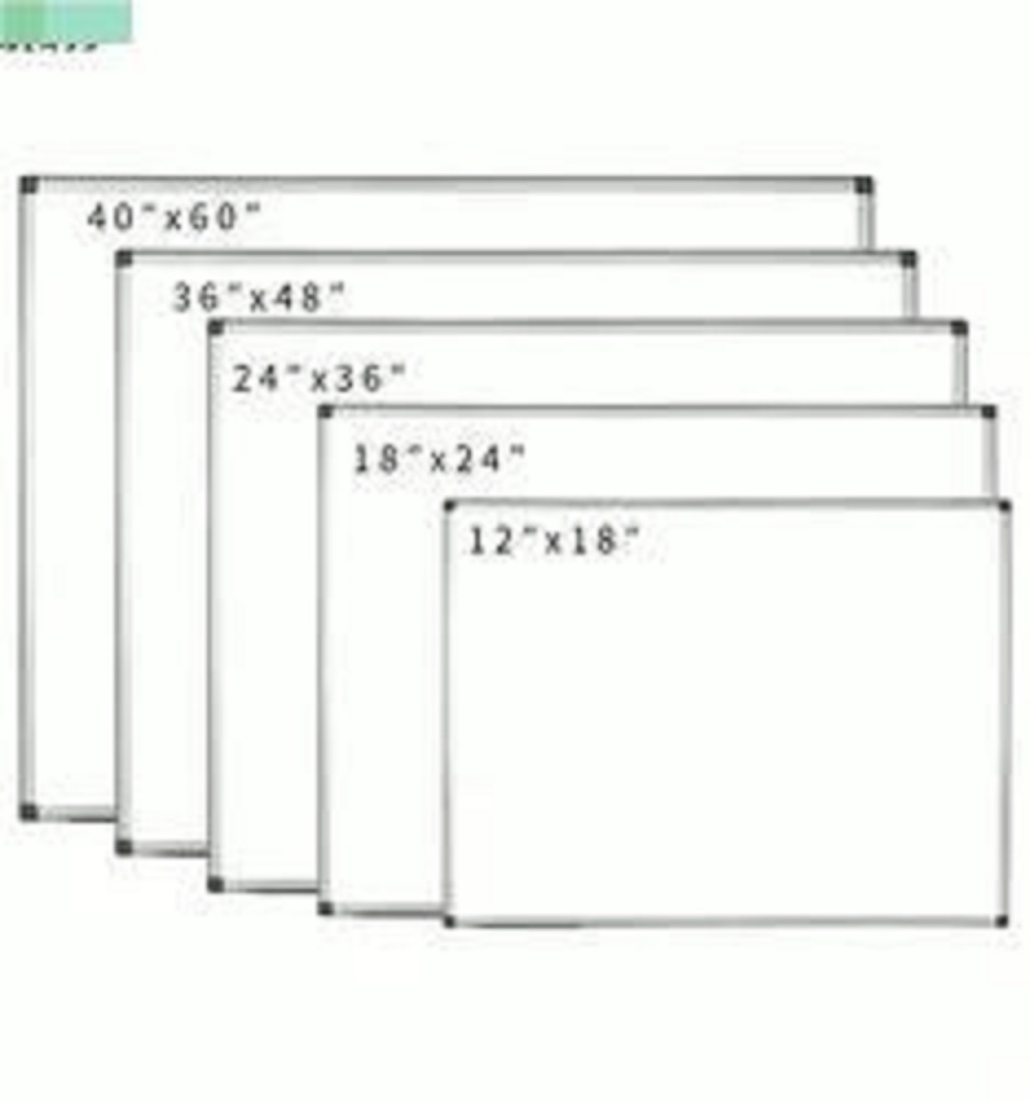 Magnetic Dry Erase Message White Board Silver Aluminum Frame with Detachable Marker standard whiteboard sizes