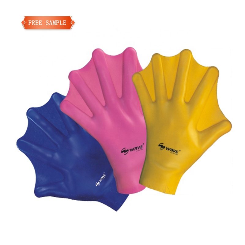Hot selling training accessories paddling waterproof swimming gloves