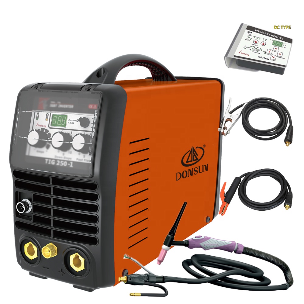 TIG 250-1 новая модель портативный электрический маленький сварочный аппарат Tig