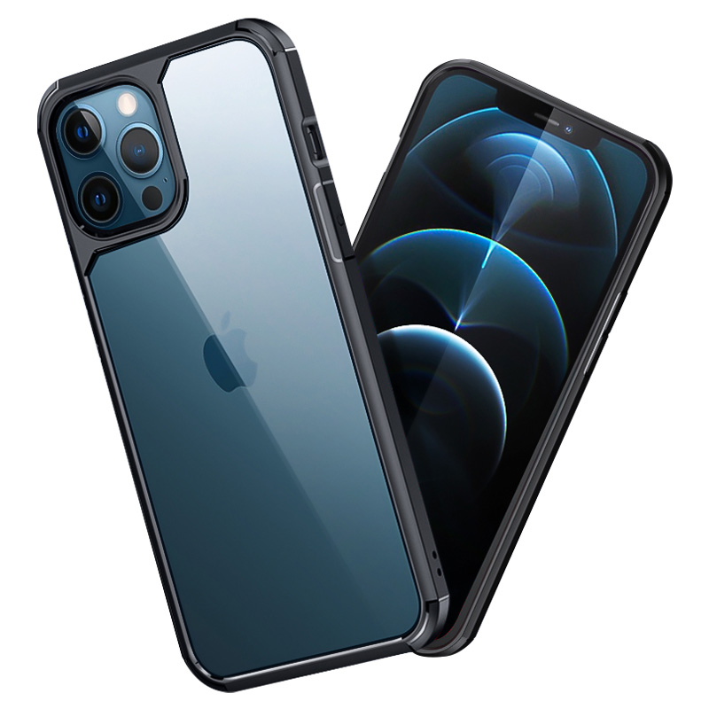Закаленный защитный чехол для iPhone 12 11 XS Pro Max, Роскошный прозрачный чехол серии Armor Fundas Coque Shell