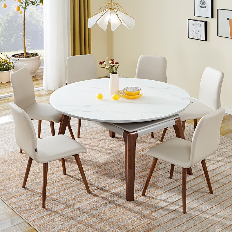 805103 Dining room wholesale modern folding dining table and chairs set
