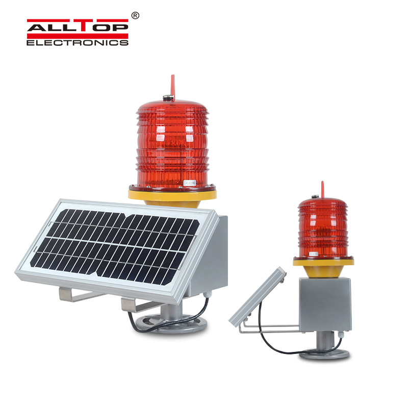 ALLTOP ip65, водонепроницаемый, экологически безопасный, алюминиевый, на солнечных батареях, светодиодный, морской навигатор, авиационный, предупреждающий фонарь с препятствиями