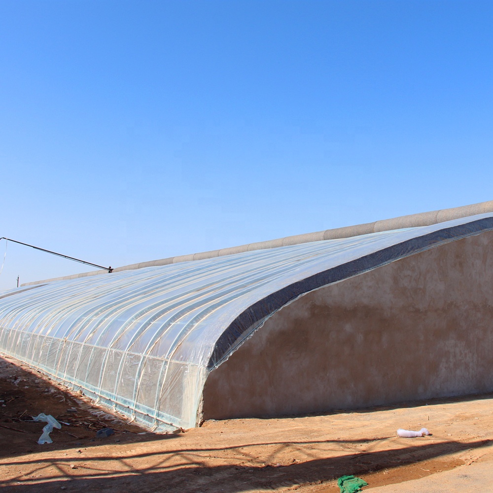 Agricultural solar warm winter film greenhouse with strong resistance to snow and wind