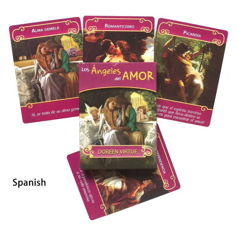 Spanish Version English Version Angels Oracle Cards For Tarot Divination Card Game Taro Deck 44 Cards