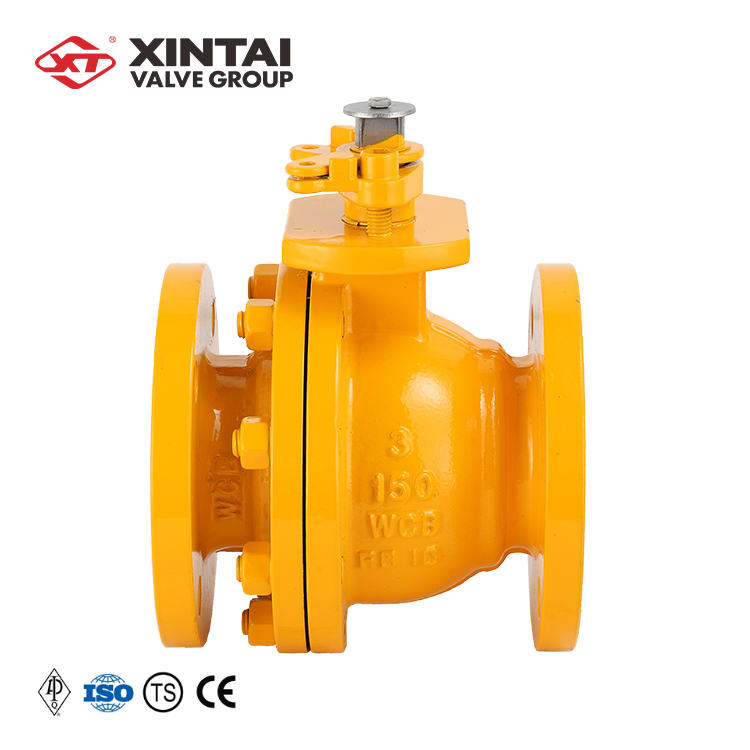 Ex-factory price API ball valve with cast steel flange Q41F-150LBC 3" Floating