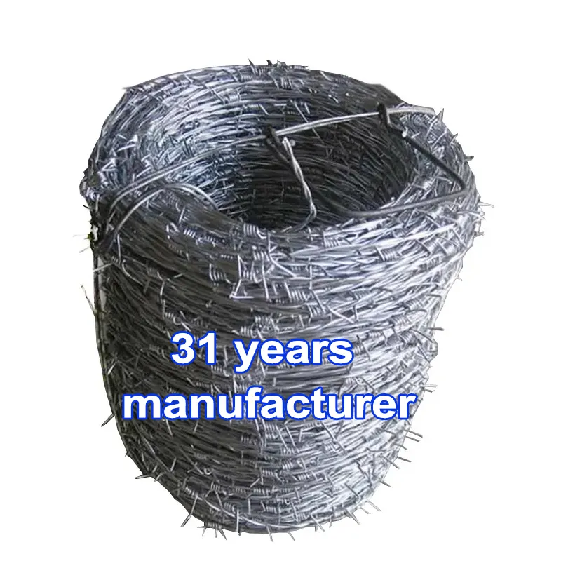 barbed iron wire fabric Price meter barbed wire roll galvanized cheap barbed wire price in egypt