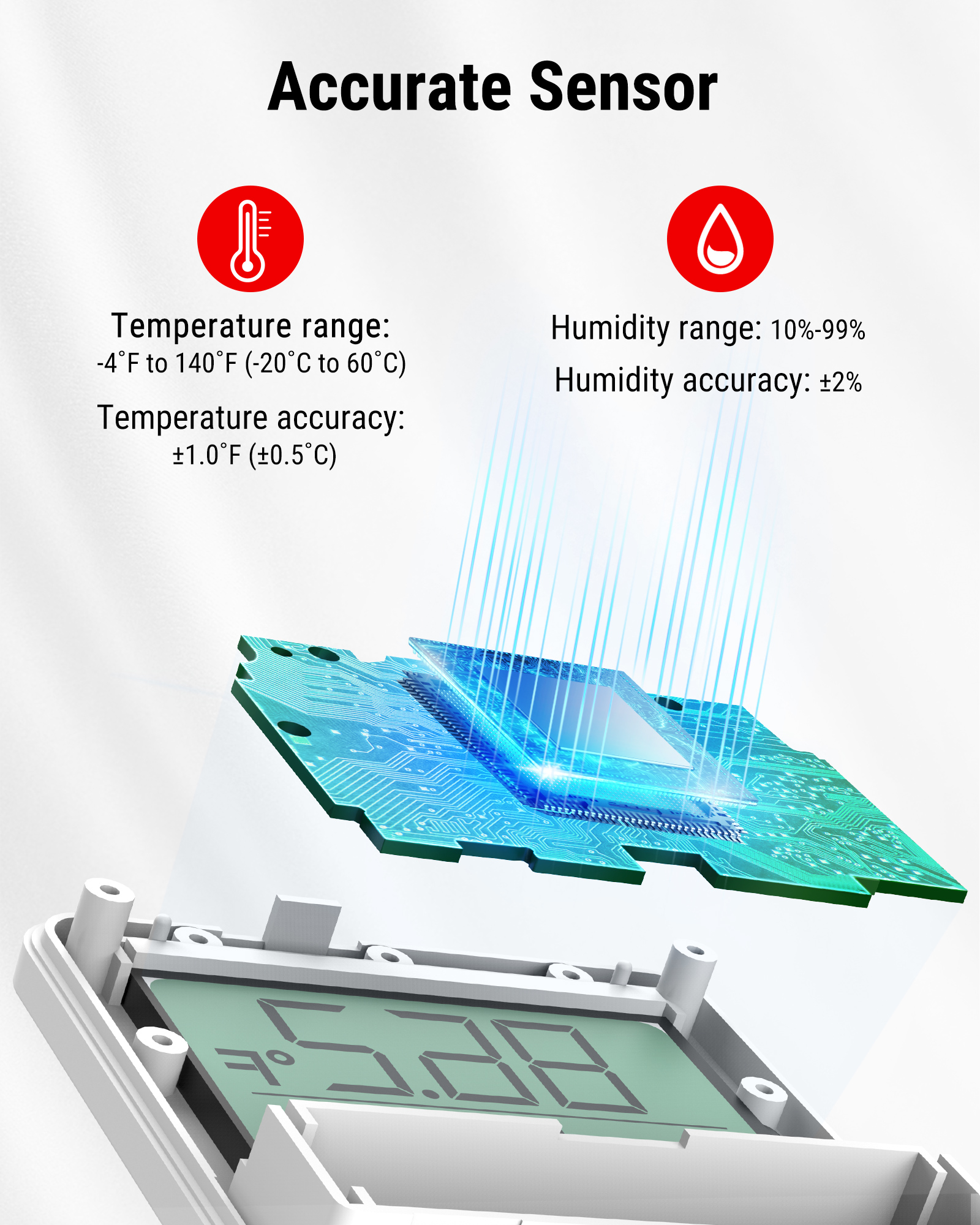 Новое поступление, Thermopro TP357 Smart Mini LCD цифровой термометр, гигрометр