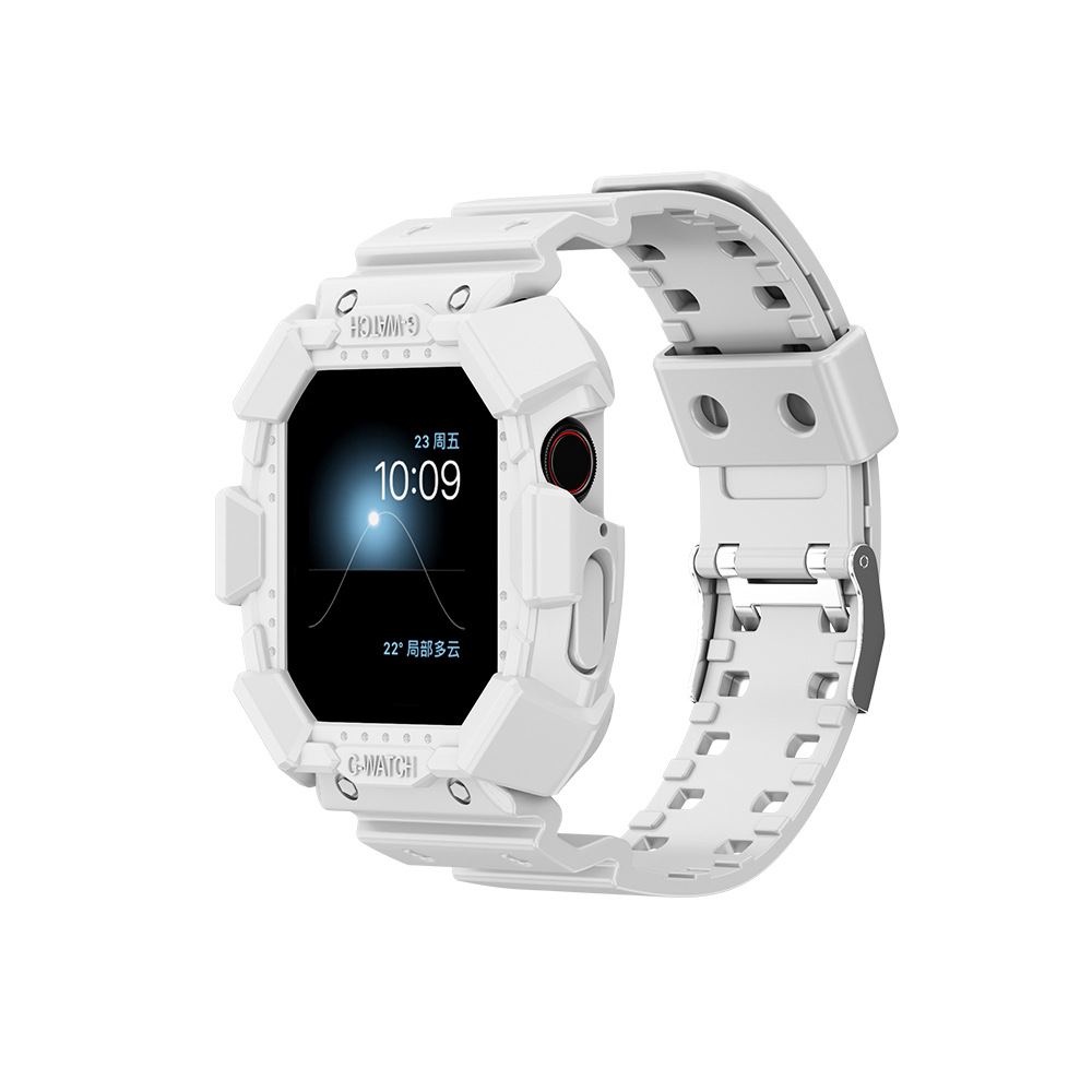 Applicable to Apple Watch IWATCH 6/5/4 Table Si SE Glacier Transparent Falling Military watchband Camouflage Integration Table