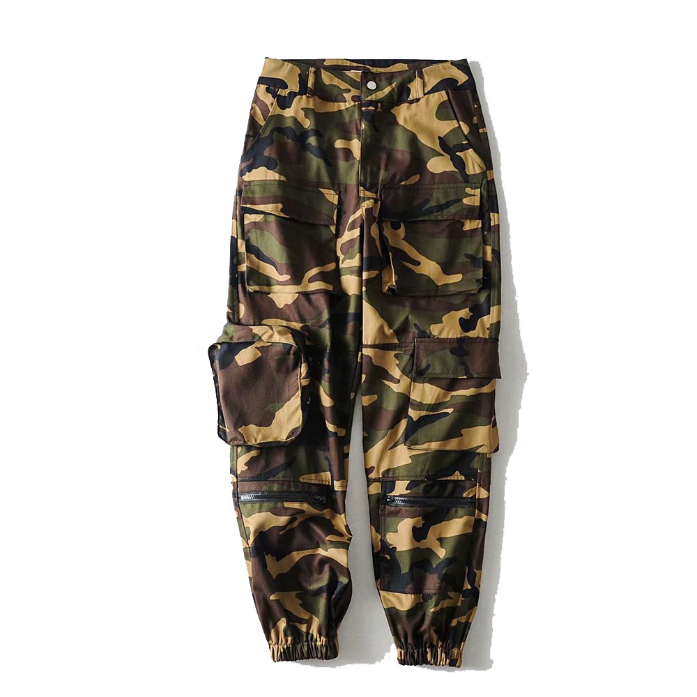 Women's Classic Camouflage Jogger OEM Solid Joggers With Pockets