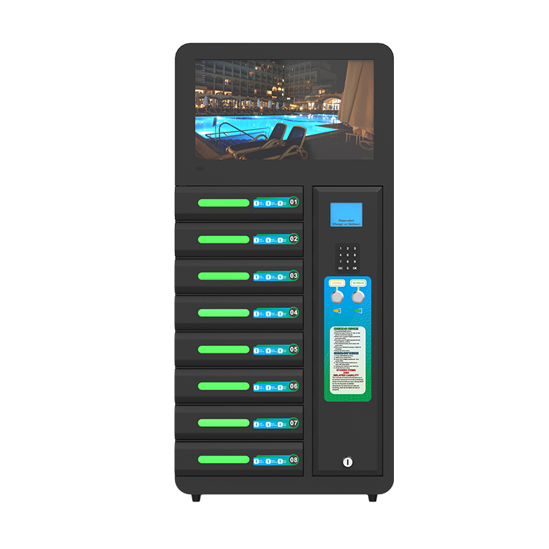 Display Lcd Wall Mounted Lcd advertising 3 in 1 micro /type c /8 pin charging locker for Shop Office School Public Are