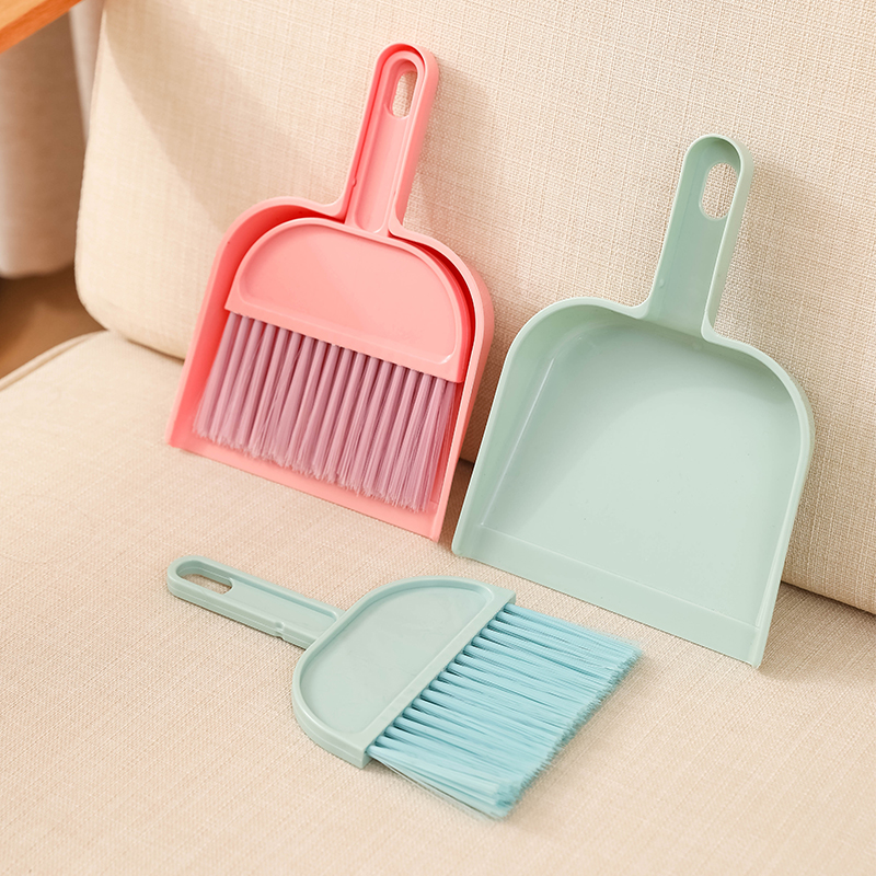 Mini Hand Computer Keyboard Cleaning Whisk Brush Broom Dustpan Set For Table
