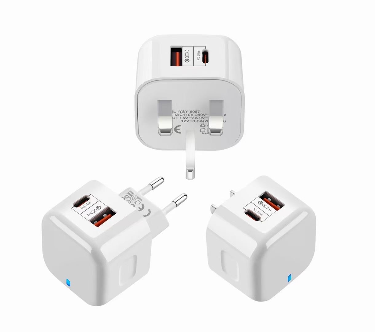 Зарядное устройство USB дорожное зарядное устройство для ios телефон зарядное устройство для мобильного телефона PD-18W + QC3.0 быстрая вспышка зарядки адаптер питания