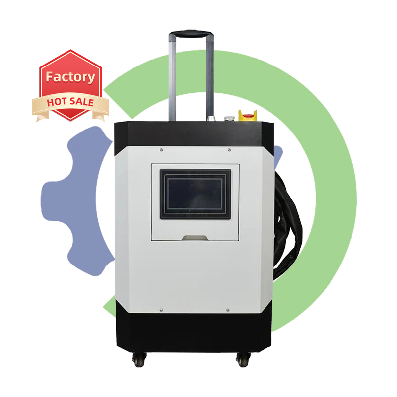 CNC LY 100W Pulsed Fiber Laser Cleaning Machine Industrial Rust Remover Tool for Metal Wood 300W Trolley Case Power