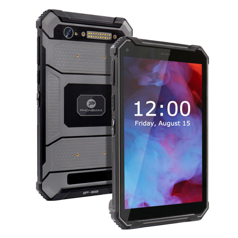 Новое поступление, 2d-сканер штрих-кода, ручной КПК, производитель Android 10,0 NFC 1000nit ip68, Дрон, планшет Type C OTG 6 + 128G 12000 мАч