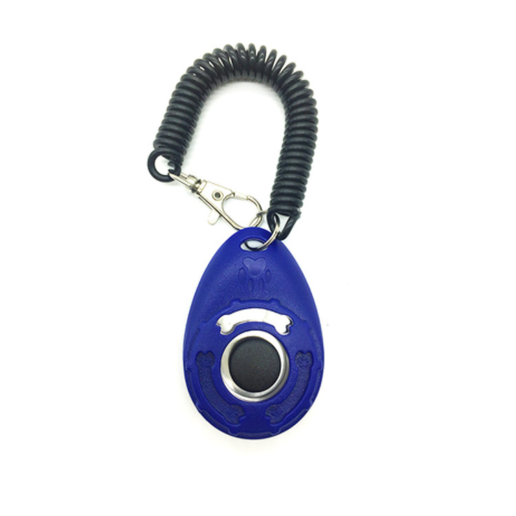 wholesale custom logo sound stop barking training whistle round dog clicker