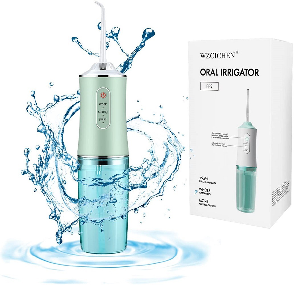 2021 New Dental Equipment China Portable Dental Oral Irrigator Water Flosser With 240ml Water Tank