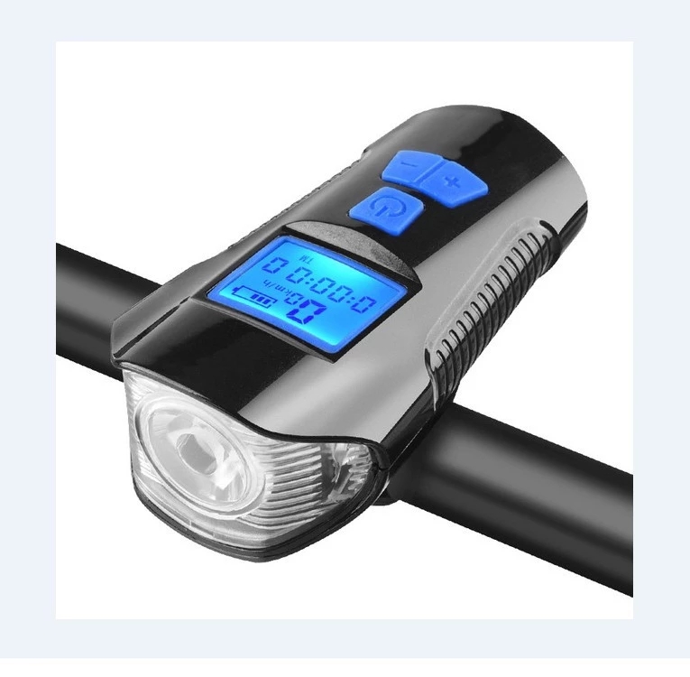 Новое поступление светодиодный велосипедный передний свет водонепроницаемый USB Перезаряжаемый велосипедный Фонарик светодиодный велосипедный фонарь со спидометром