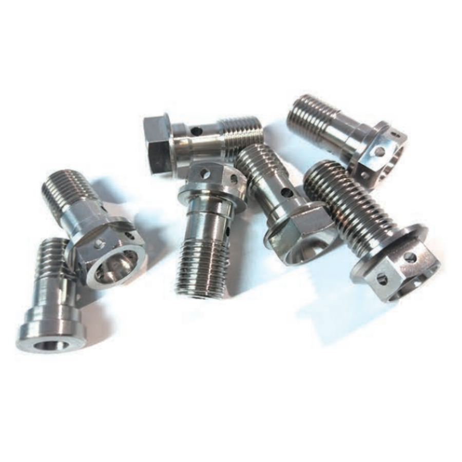 CJT Titanium Hexagon Flange head Bolts Factory Price CNC Machine OEM CNC Spare Parts For Energy Saving Equipment Lighter Weight