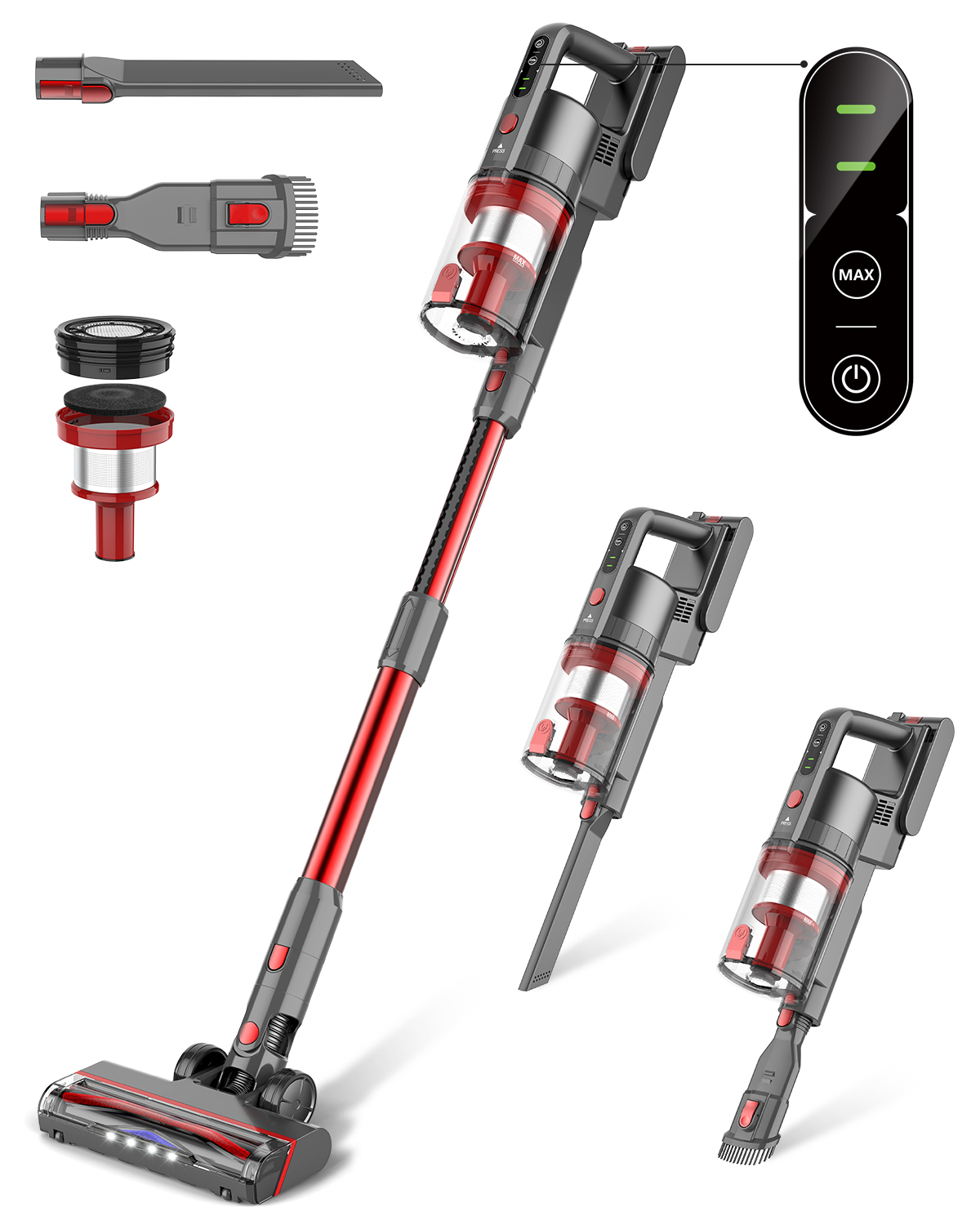ONSON Wet and Dry Carpet Sofa Cleaner Portable Wet Car Care Spot Stain Cordless Vacuum Cleaner