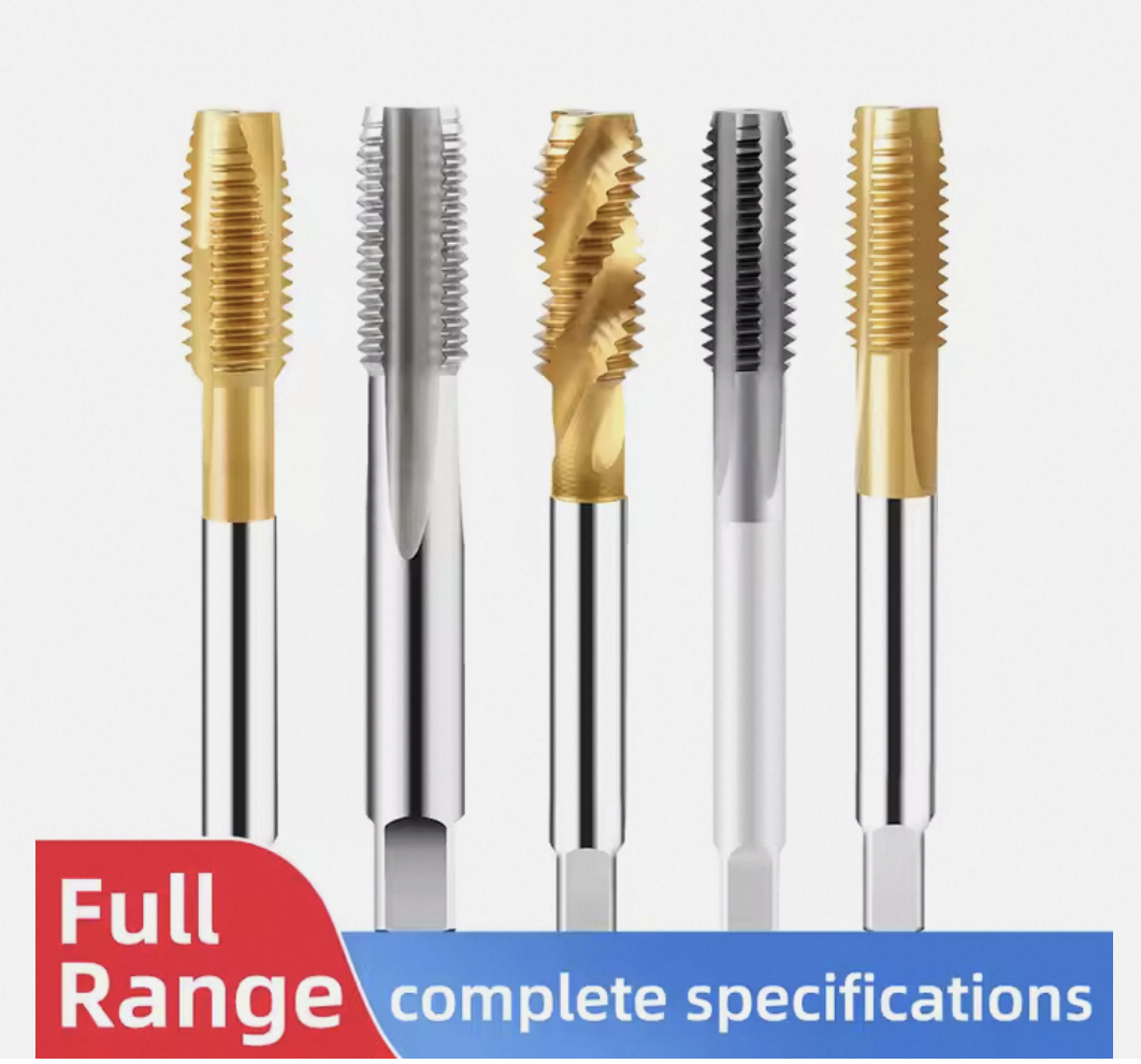 HSS Machine taps Tungsten steel tap thread tools Screw Tap Spiral Screw Thread Taps Set machine threading taps