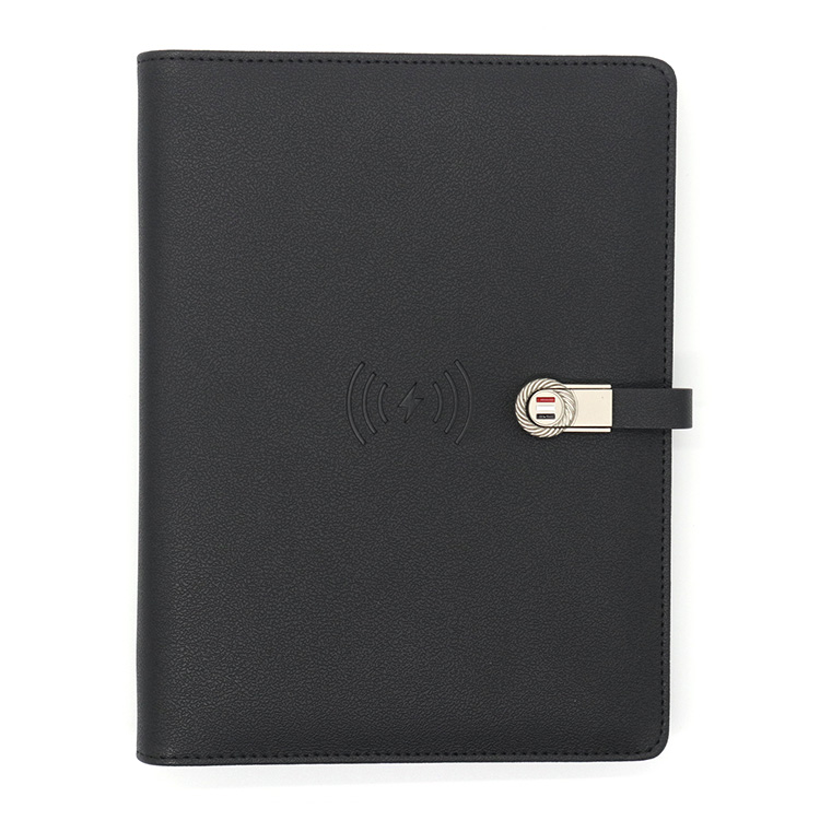 8000 mAh Power Bank PU Planner Diary Journal Notebook With Powerbank