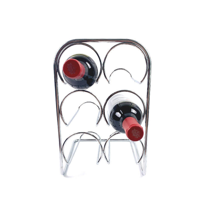 Simple 3 Tier Honeycomb Wine Racks Countertop Wine Glass Rack Under Cabinet 6 Bottle Desktop Wine Rack