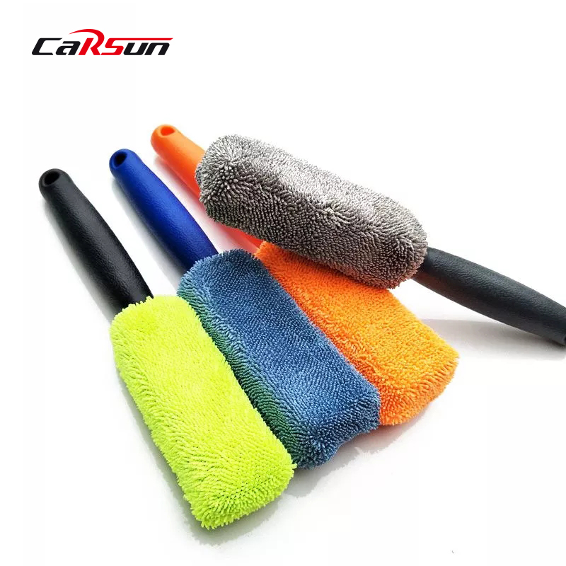1PC Car Cleaning Brush Microfiber Wash Wheel Detailing Accessories Tire Auto Air Conditioner Car Cleaning Brush