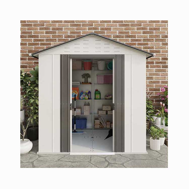 Simple outdoor storage shed construction storage shed metal construction garden bicycle shed storage