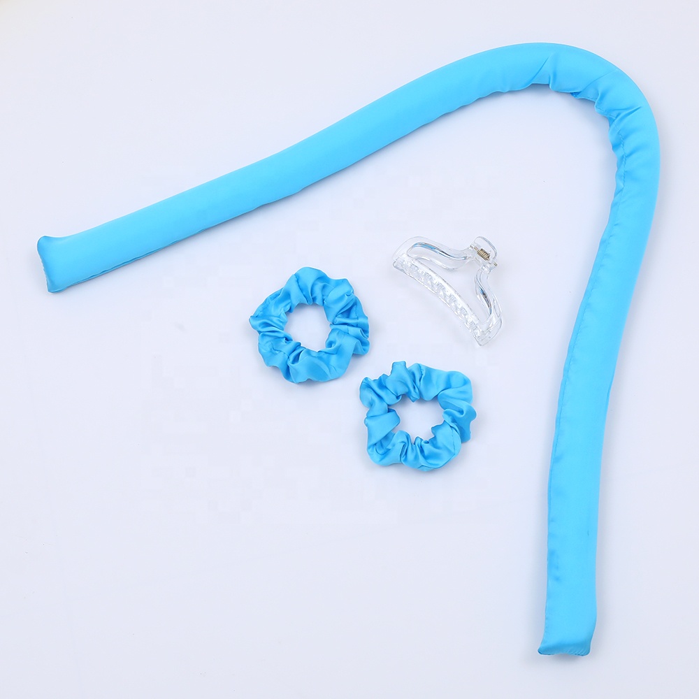 Fashionable Wholesale Heatless Ribbon Silk Pure Color Beauty Tools Hair Curler Rollers Set For Long Hair