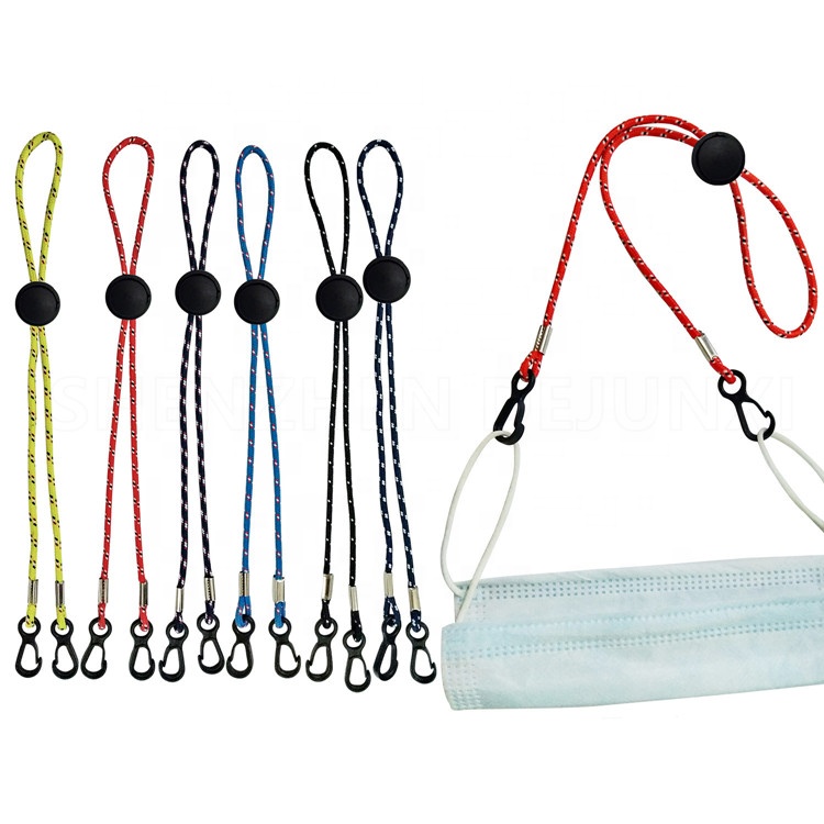Detachable Lanyard Children Adults Adjustable facemask Lanyard Strap Extender Earmuffs with Safety Detachable Buckle