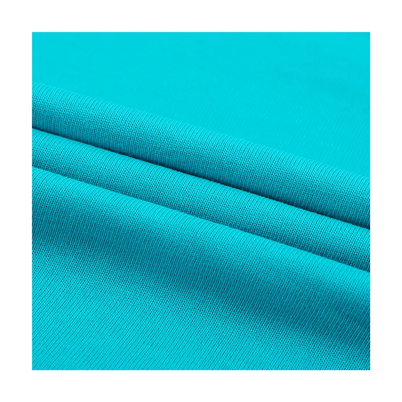 Green Natural Jersey Fabric Breathable Sustainable Knitted Cotton Fabric For Sportswear