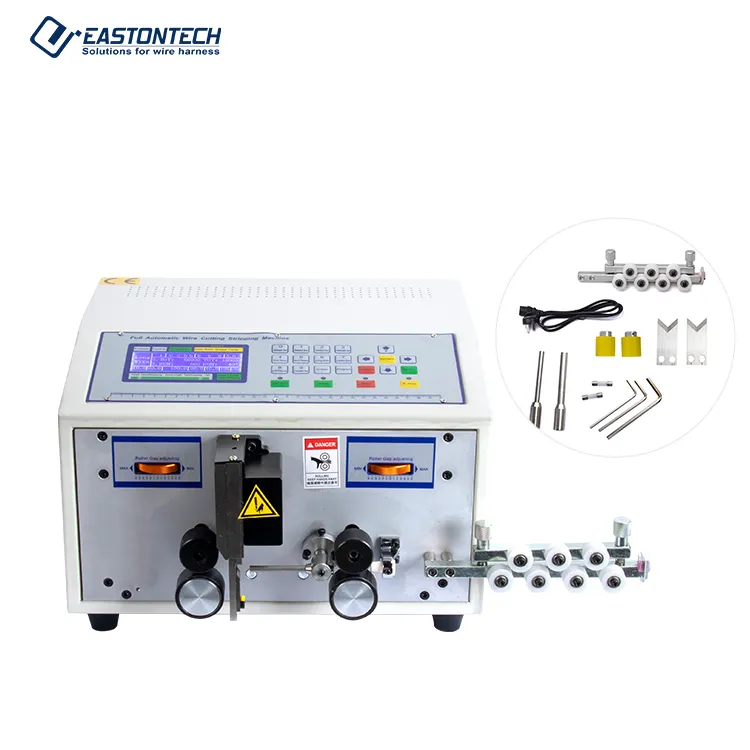 EW-01A SWT-508C Fully Automatic computer cable wire cutting stripping machine USB data cable manufacturing equipment